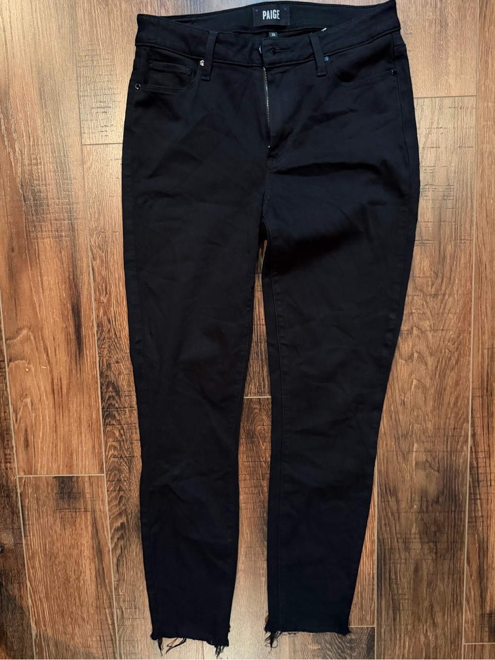 PAIGE Women’s Black High Rise Skinny Hoxton Ankle Pants- Size 28